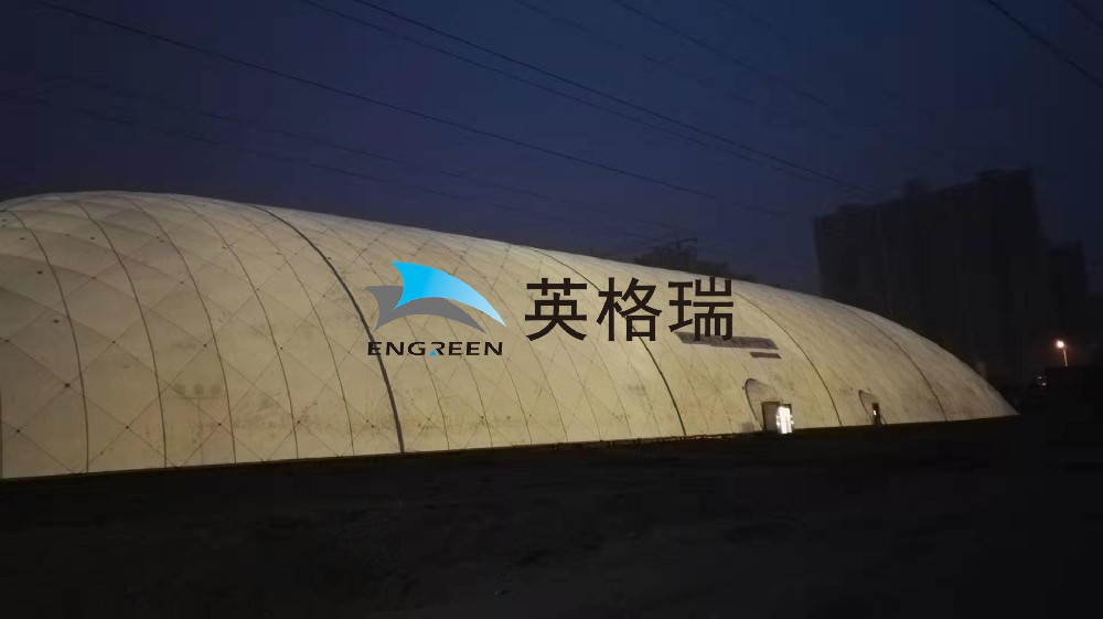 大跨度充午夜电影福利應用於土壤修複產業，對汙染土壤區域進行覆蓋